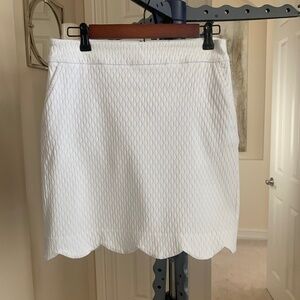 Swing Control White Patterned Golf Skort sz 4